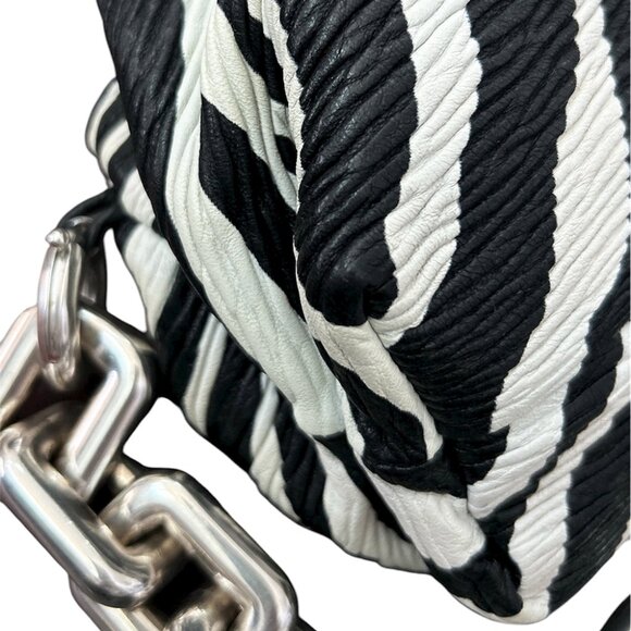 Bottega Veneta The Zebra Print Chain Pouch - Picture 7 of 14